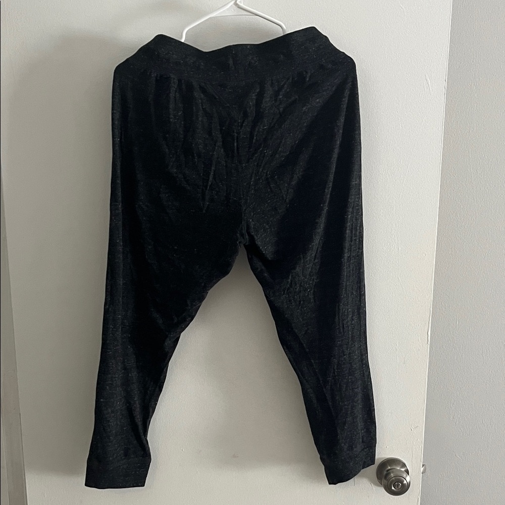 Nike Dark Gray Cropped Joggers with White Accents - Picture 3 of 3